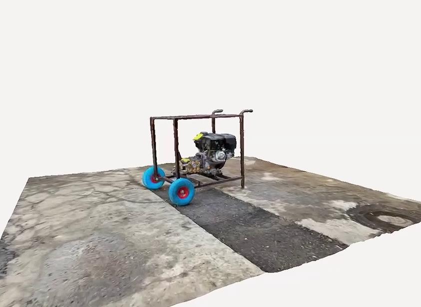 Бензиновая мойка высокого давления 250 бар на ДВС 15 л.с. с электростартером