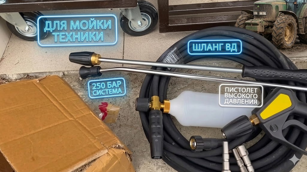 Стационарная промышленная мойка высокого давления 250 бар Моечное оборудование под ключ 3 Стационарная промышленная мойка высокого давления 250 бар 3