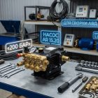 Комплект для сборки АВД 200 бар: Насос AR 15.20 и аксессуары (под мотор 5.5 кВт) Моечное оборудование под ключ 4 Комплект для сборки АВД 200 бар: Насос AR 15.20 и аксессуары (под мотор 5.5 кВт) 4
