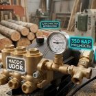 Промышленный аппарат высокого давления 350 бар для окорки древесины и пескоструя 7