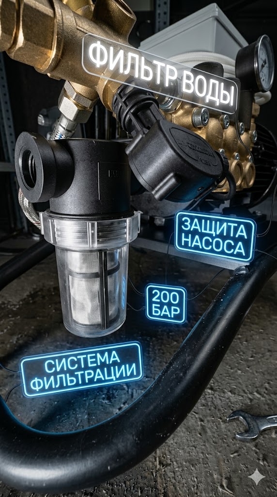 Универсальная гидродинамическая установка 200 бар (21 л/мин) для прочистки канализации Моечное оборудование под ключ 3 Универсальная гидродинамическая установка 200 бар (21 л/мин) для прочистки канализации 3