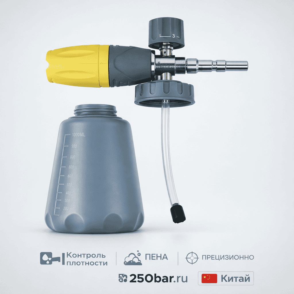 🚗 Пенная насадка S15 🇨🇳 — аналог Karcher, густая пена для мойки