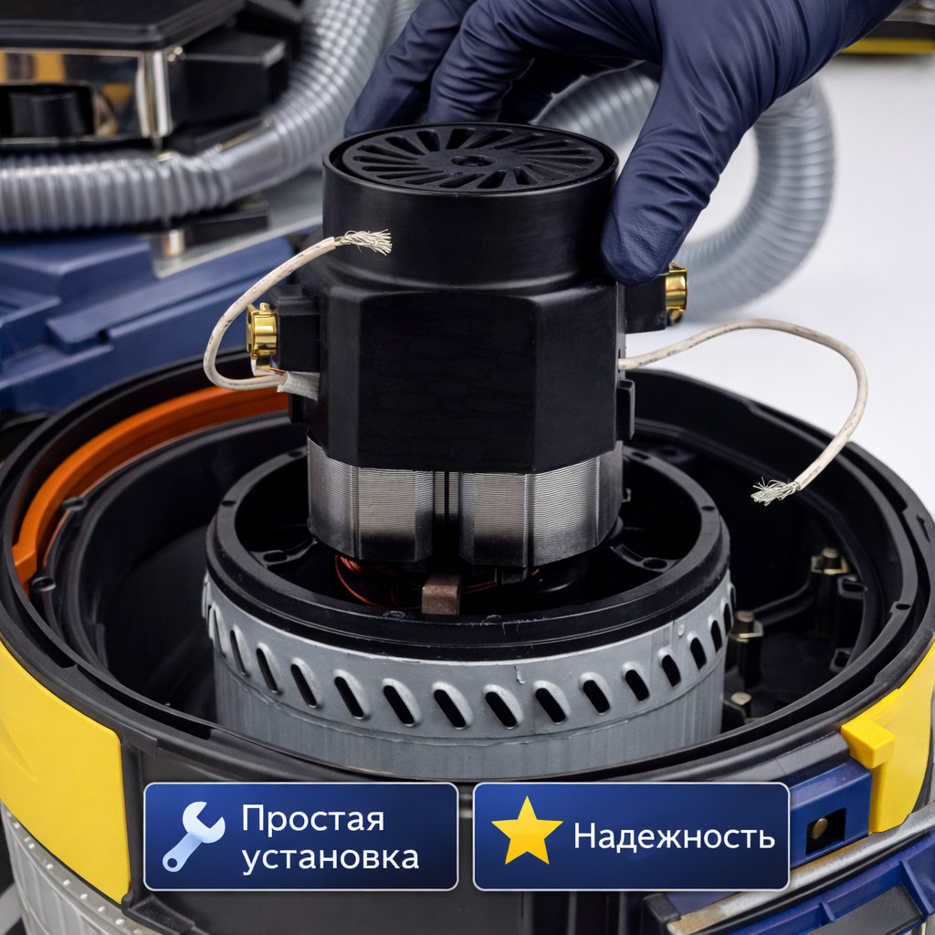 ⚡🌀 Турбина 1400W для моющего пылесоса — VCM B‑5 Маркетплейс высокого давления - 250bar.ru 3 ⚡🌀 Турбина 1400W для моющего пылесоса — VCM B‑5 3