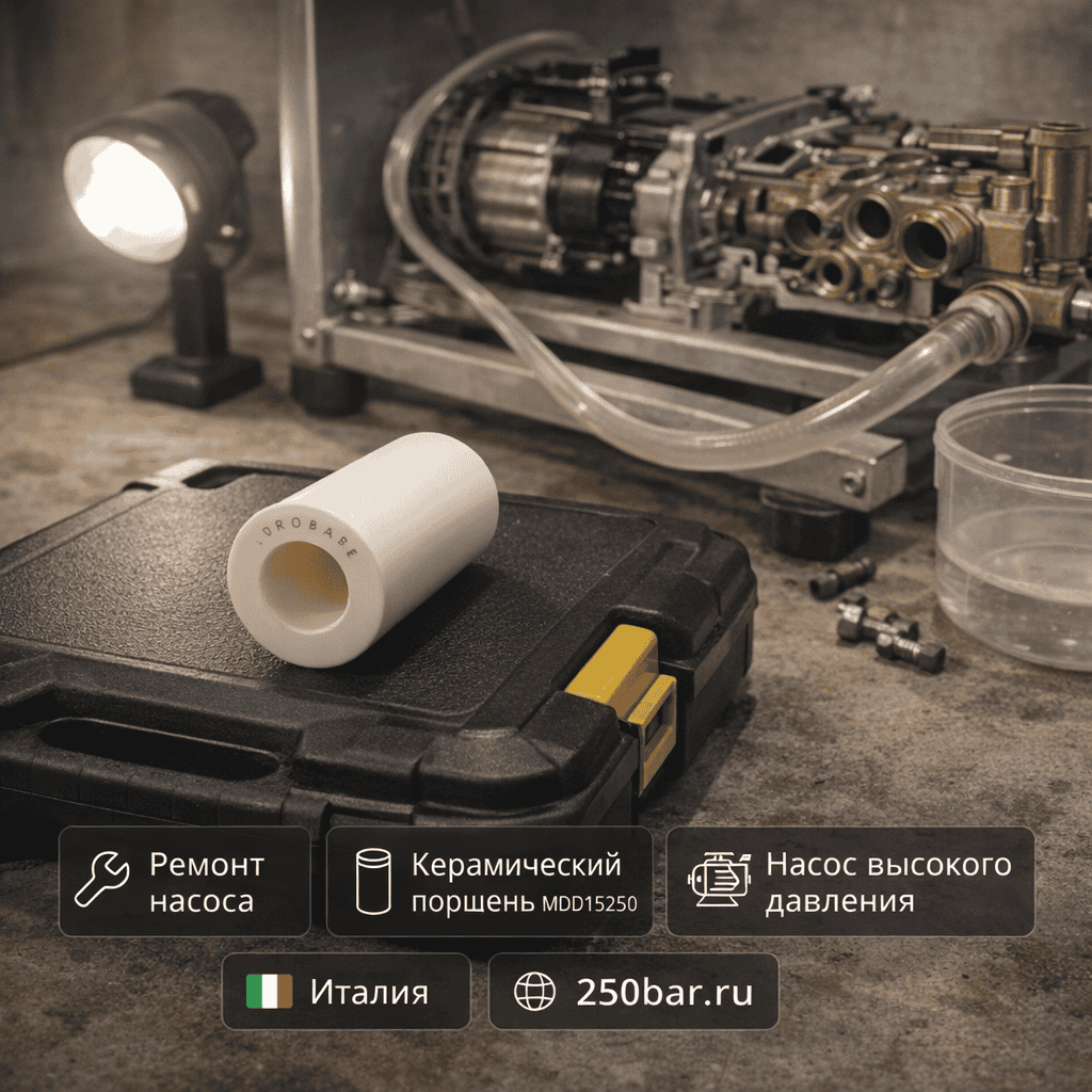 ⚙️💧 Поршень керамический Mazzoni MDD15250 🇮🇹 — для ремонта насоса высокого давления