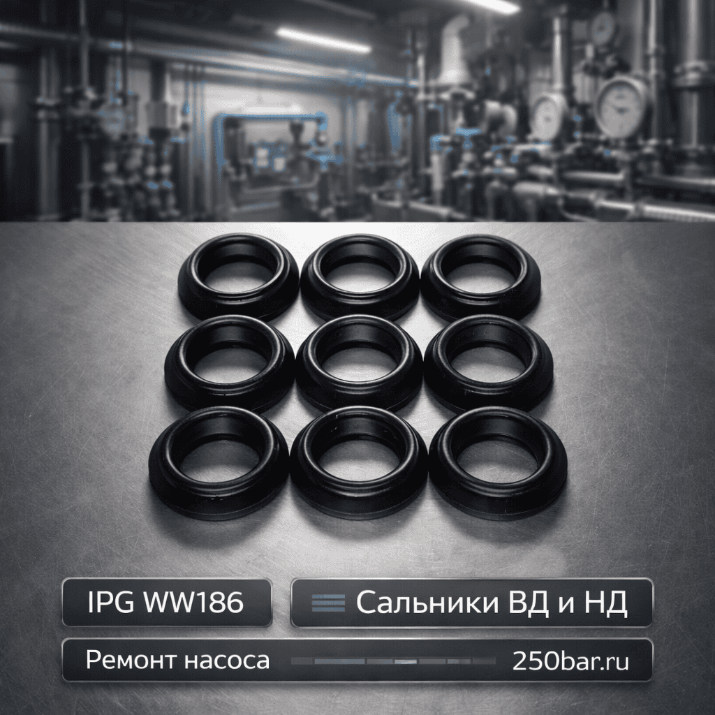 💧🔧 Сальники для насоса IPG WW186 — комплект ВД и НД KIT88 Маркетплейс высокого давления - 250bar.ru 💧🔧 Сальники для насоса IPG WW186 — комплект ВД и НД KIT88