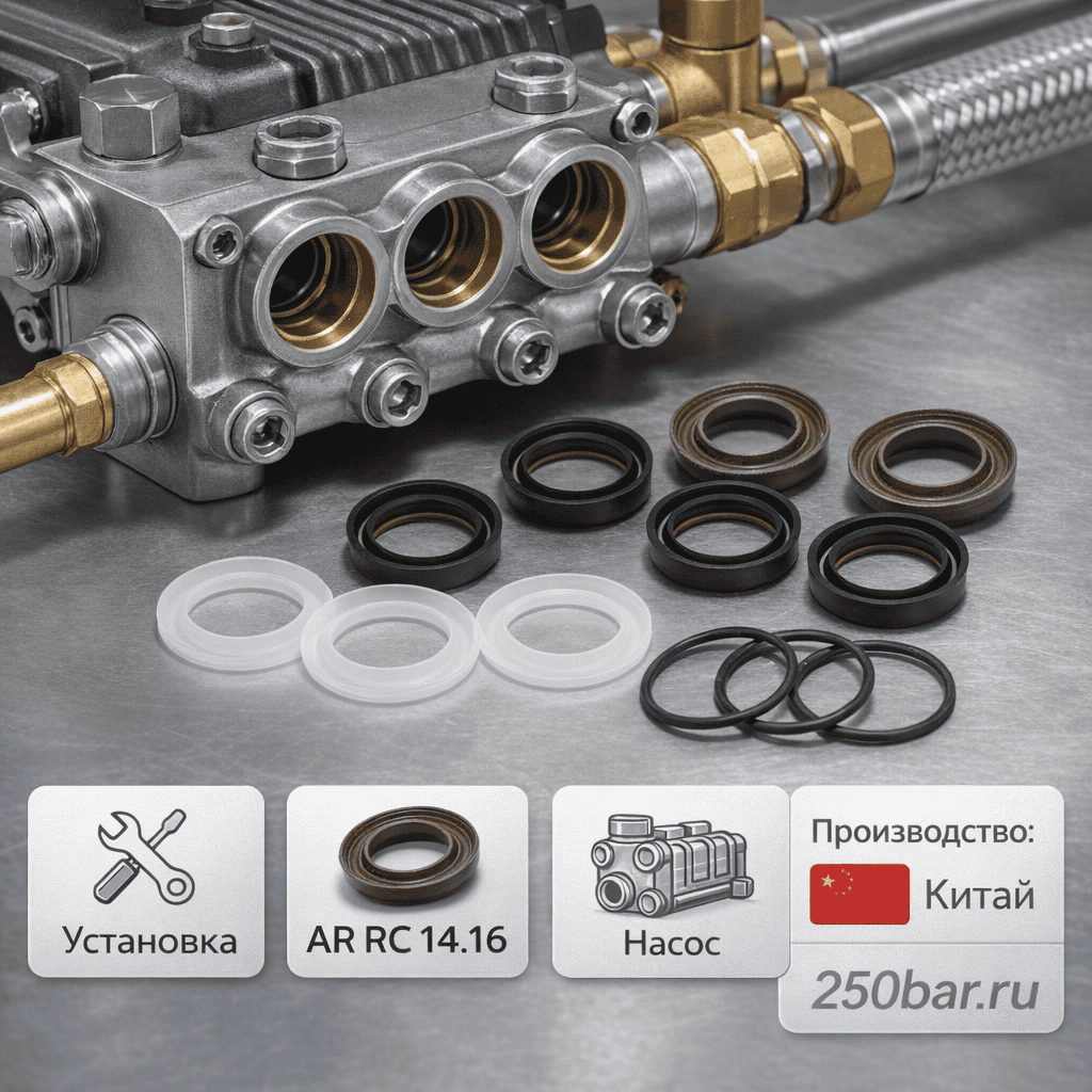 💧🔧 Сальники водяные AR RC 14.16 🇨🇳 — комплект ВД и НД KIT 42469 Маркетплейс высокого давления - 250bar.ru 3 💧🔧 Сальники водяные AR RC 14.16 🇨🇳 — комплект ВД и НД KIT 42469 3
