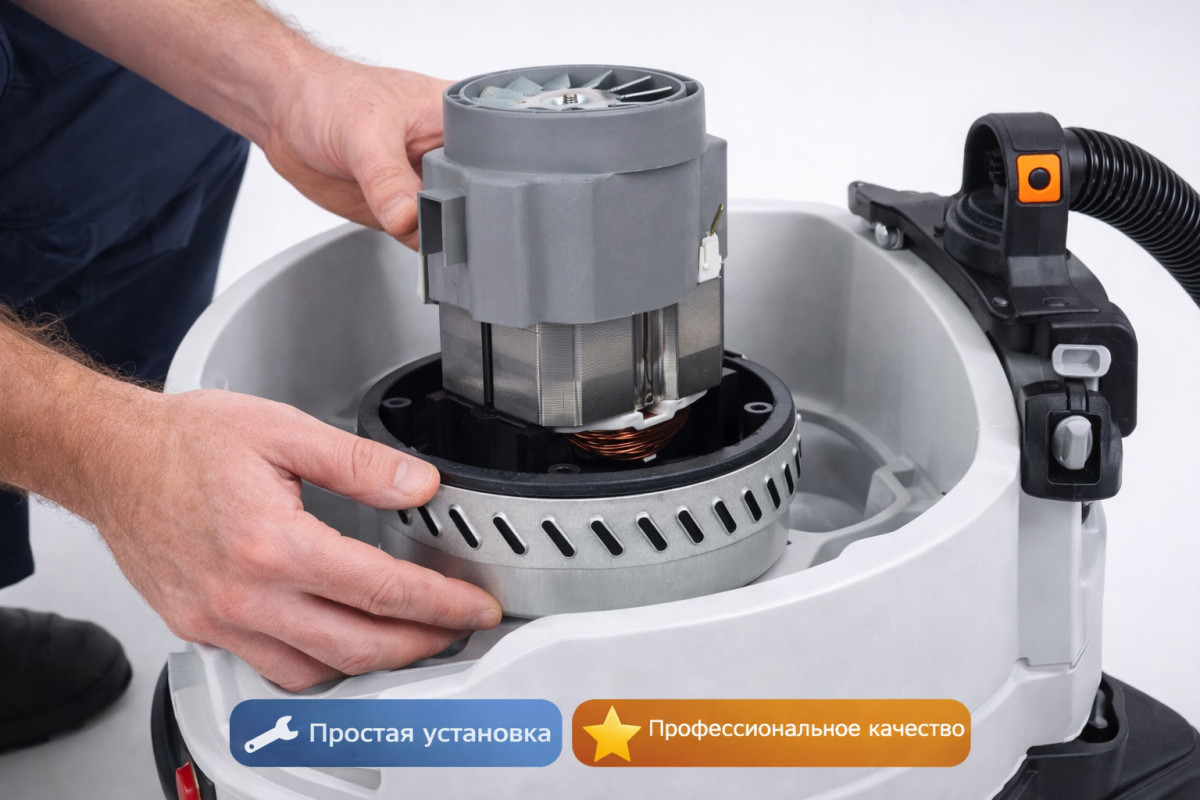 ⚡🌀 Турбина 1200W низкоподиумная — Ametek MOMO40006 / 20047