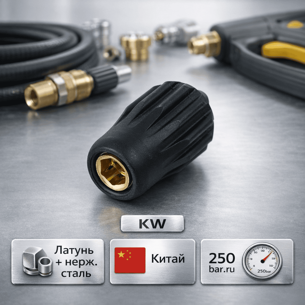 🔩💧 Байонет KW комбинированный 🇨🇳 — латунь и нержавеющая сталь (аналог R+M) Маркетплейс высокого давления - 250bar.ru 🔩💧 Байонет KW комбинированный 🇨🇳 — латунь и нержавеющая сталь (аналог R+M)
