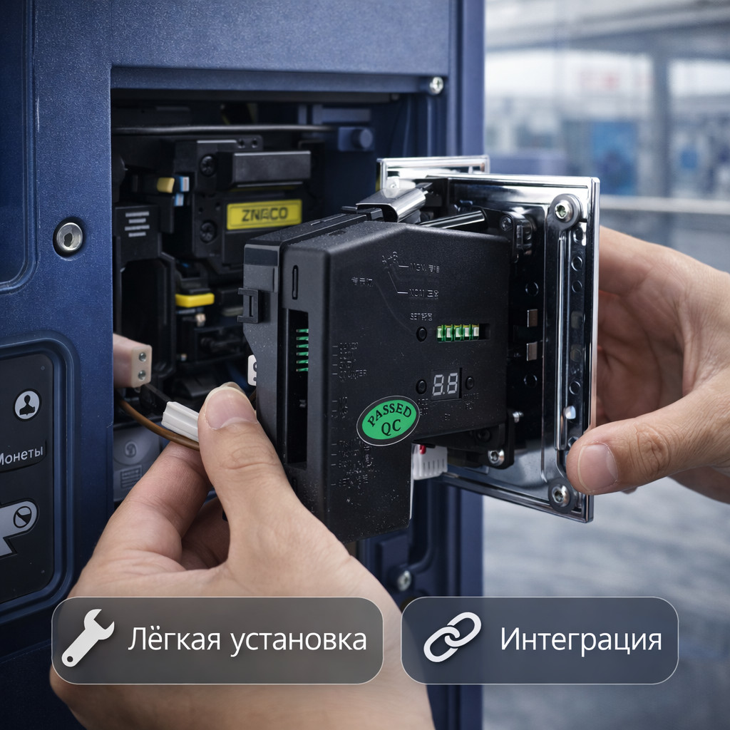 🔒 Монетоприёмник MW‑CAP616PCSL для автомойки самообслуживания