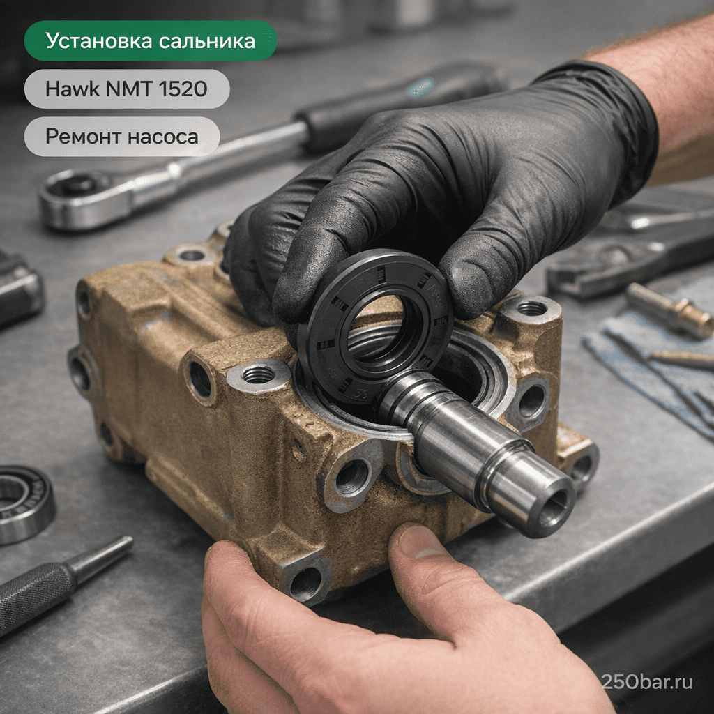 🛢️ Сальник коренной для насоса Hawk NMT 1520 — уплотнение вала