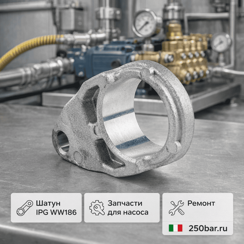 🔩⚙️ Шатун IPG WW186 🇮🇹 — для ремонта кривошипно‑шатунного механизма насоса Маркетплейс высокого давления - 250bar.ru 🔩⚙️ Шатун IPG WW186 🇮🇹 — для ремонта кривошипно‑шатунного механизма насоса