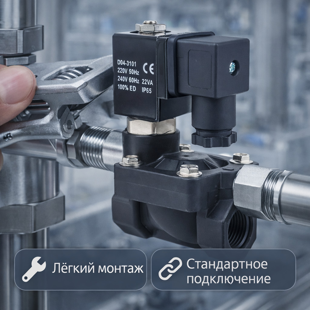 ⚡💧 Электромагнитный соленоидный клапан SMART SF62322‑N 2304