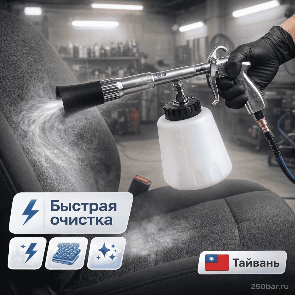 🧼⚡🚗 Пистолет для химчистки Tornado C20 Turbo 🇹🇼 — максимальная мощность очистки