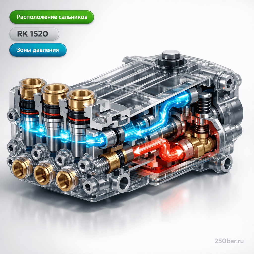 💧 Водяные сальники для насоса Annovi Reverberi RK 1520 — ВД и НД Маркетплейс высокого давления - 250bar.ru 3 💧 Водяные сальники для насоса Annovi Reverberi RK 1520 — ВД и НД 3