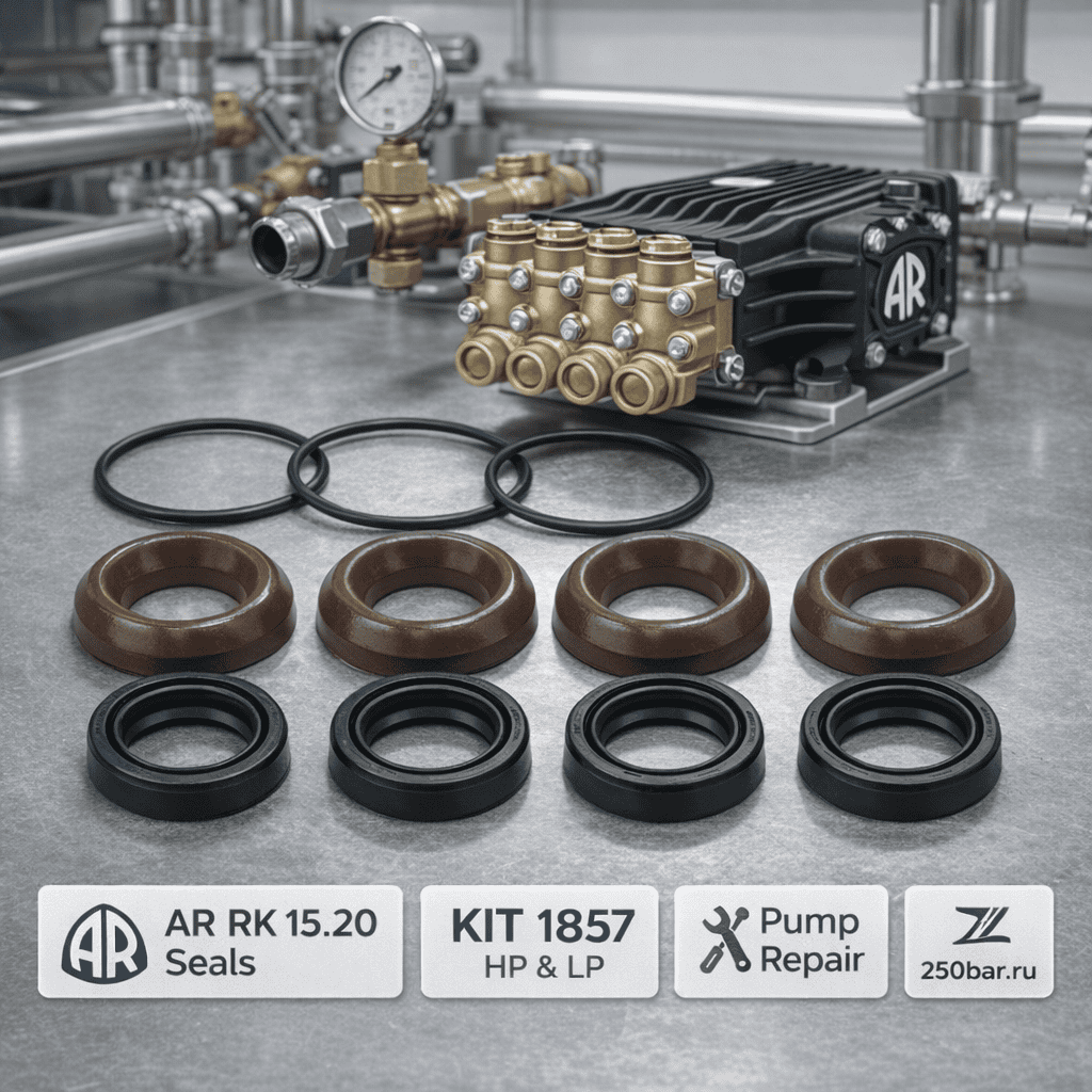 💧🔧 Сальники водяные AR RK 15.20 🇨🇳 — комплект ВД и НД KIT 1857 Маркетплейс высокого давления - 250bar.ru 💧🔧 Сальники водяные AR RK 15.20 🇨🇳 — комплект ВД и НД KIT 1857