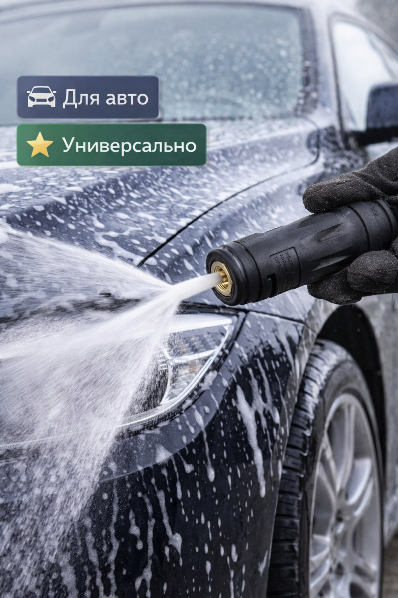 ⚫🚿 Комбифорсунка чёрная (точечная струя – веер) — N1601 Маркетплейс высокого давления - 250bar.ru 3 ⚫🚿 Комбифорсунка чёрная (точечная струя – веер) — N1601 3