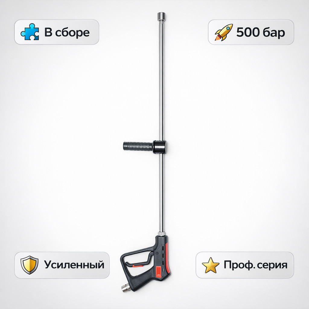 🔫🧩 Пистолет + копьё 500 бар в сборе — комплект G41 Маркетплейс высокого давления - 250bar.ru 🔫🧩 Пистолет + копьё 500 бар в сборе — комплект G41