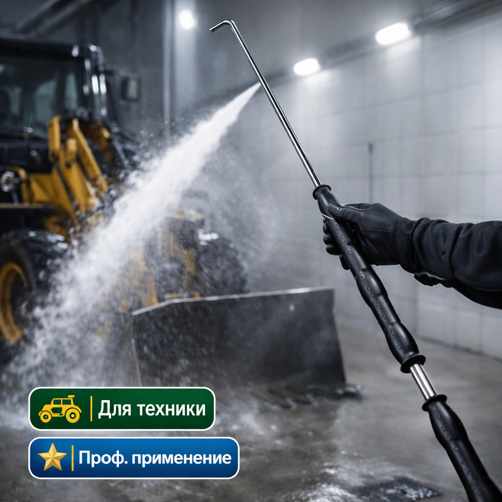 ⚫🚿 Копьё 200 см изогнутое чёрное — L1101‑200