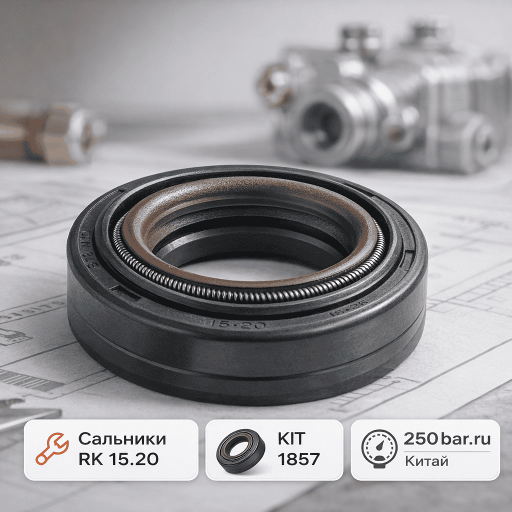 💧🔧 Сальники водяные AR RK 15.20 🇨🇳 — комплект ВД и НД KIT 1857
