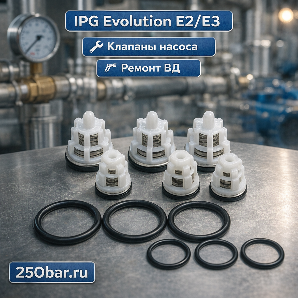 🧠💧 Клапаны IPG Evolution E2 / E3 — комплект KIT 269 для стабильного давления Маркетплейс высокого давления - 250bar.ru 🧠💧 Клапаны IPG Evolution E2 / E3 — комплект KIT 269 для стабильного давления
