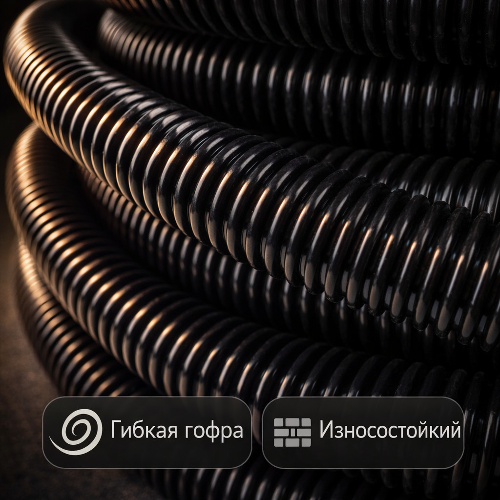 🧹🖤 Шланг вакуумный D‑38 мм чёрный, бухта 20 м — YT‑1002 Маркетплейс высокого давления - 250bar.ru 3 🧹🖤 Шланг вакуумный D‑38 мм чёрный, бухта 20 м — YT‑1002 3