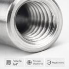 🔩💧 Ниппель KW 1/4F 🇨🇳 — внутренний, для быстросъёма Маркетплейс высокого давления - 250bar.ru 5 🔩💧 Ниппель KW 1/4F 🇨🇳 — внутренний, для быстросъёма 5