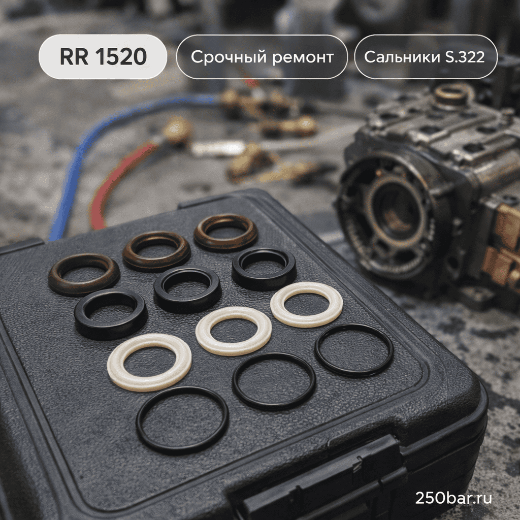 💧 Сальники нового образца S.322 для насоса Annovi Reverberi RR 1520 — ВД и НД