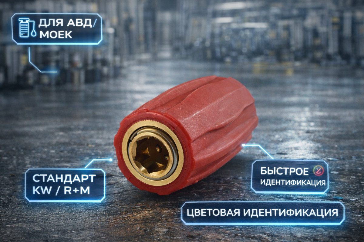 🔴🔩💧 Байонет KW красный 🇨🇳 — быстросъём, аналог R+M