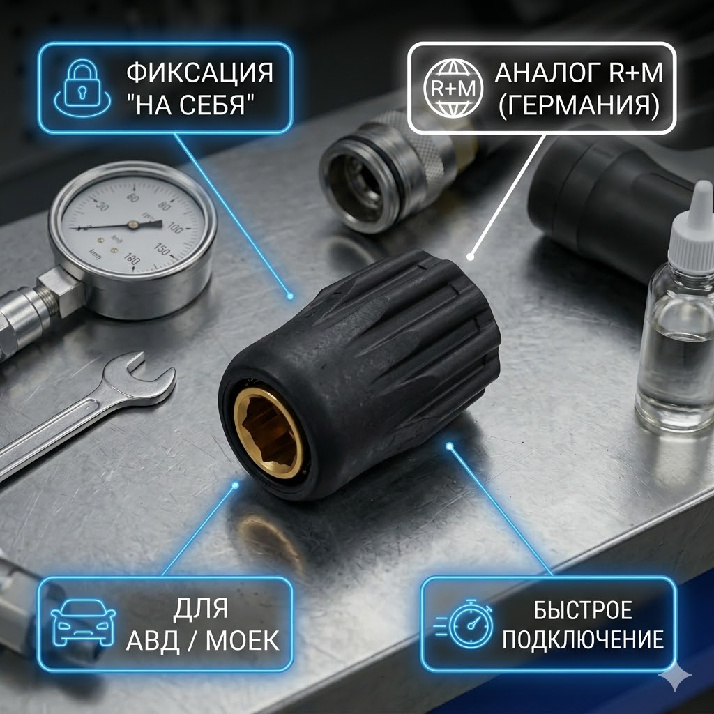 🔩💧 Байонет KW «на себя» 🇨🇳 — быстросъём, аналог R+M