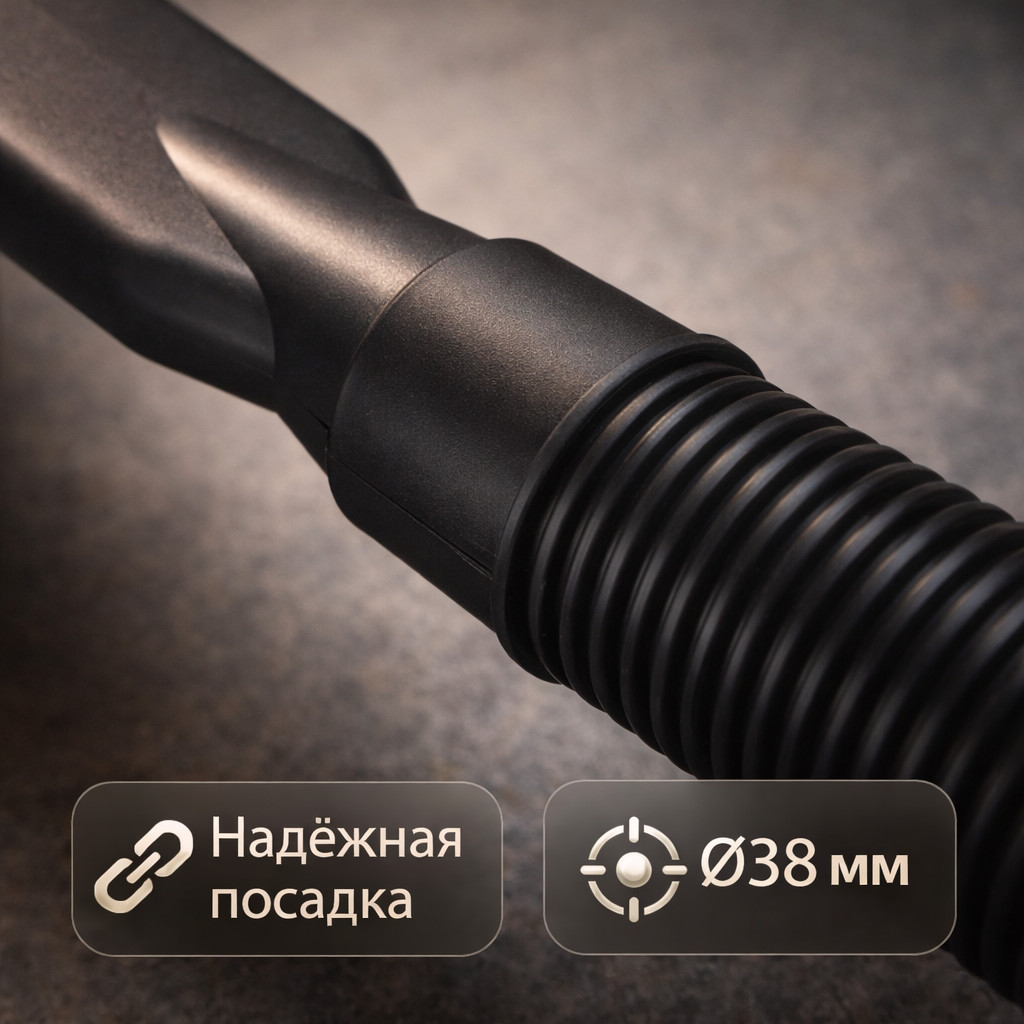 🧹📏 Щелевая насадка широкая для пылесоса Ø38 мм — VLH‑H03