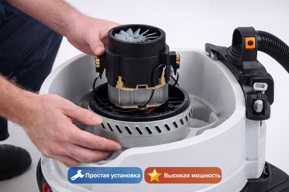 ⚡🌀 Турбина 1200W для моющего пылесоса — VC07W30 Маркетплейс высокого давления - 250bar.ru 3 ⚡🌀 Турбина 1200W для моющего пылесоса — VC07W30 3