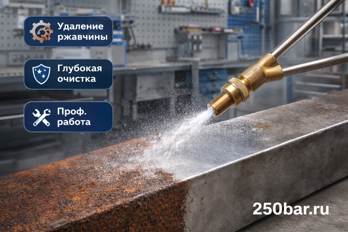 🏗️💧 Пескоструйная насадка 280 бар 🇨🇳 — для глубокой очистки поверхностей