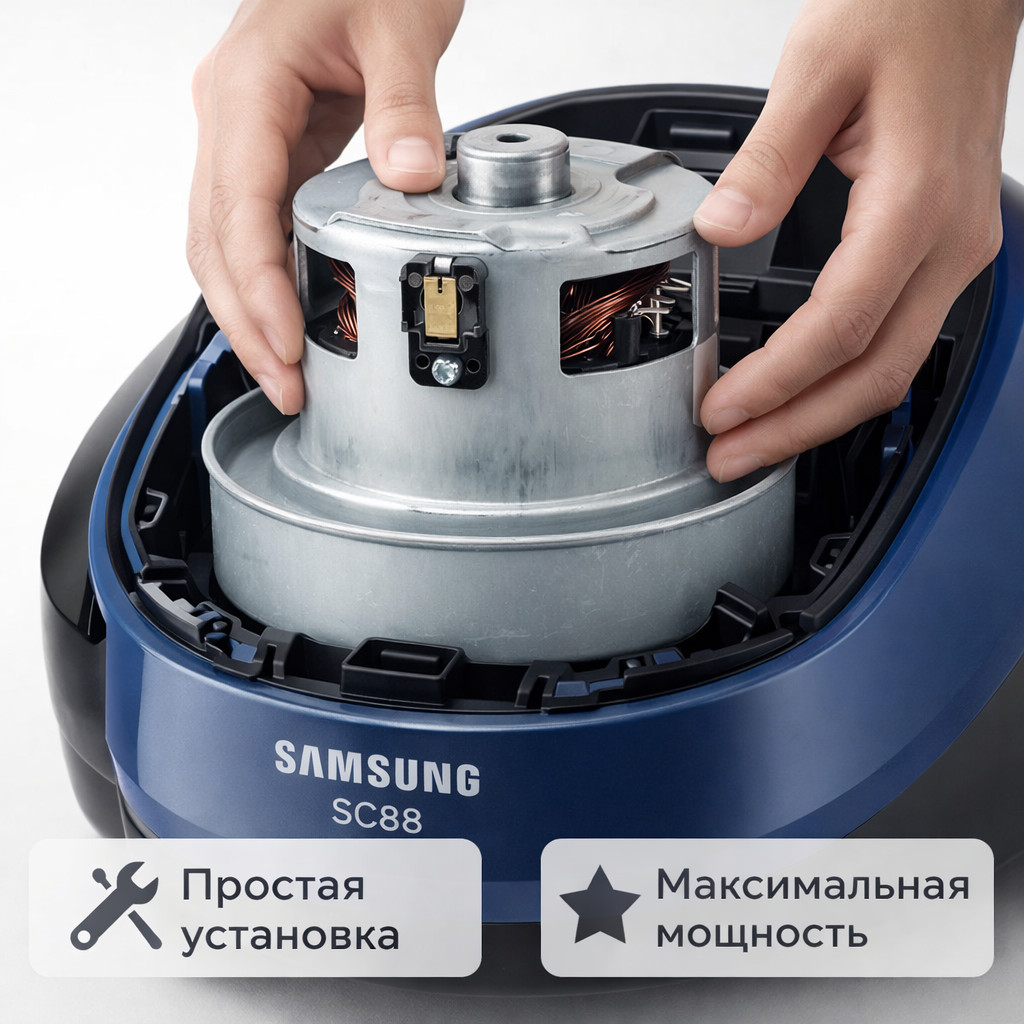 ⚡🧹 Двигатель 2400W для пылесосов Samsung — VCM M30AU Маркетплейс высокого давления - 250bar.ru 3 ⚡🧹 Двигатель 2400W для пылесосов Samsung — VCM M30AU 3