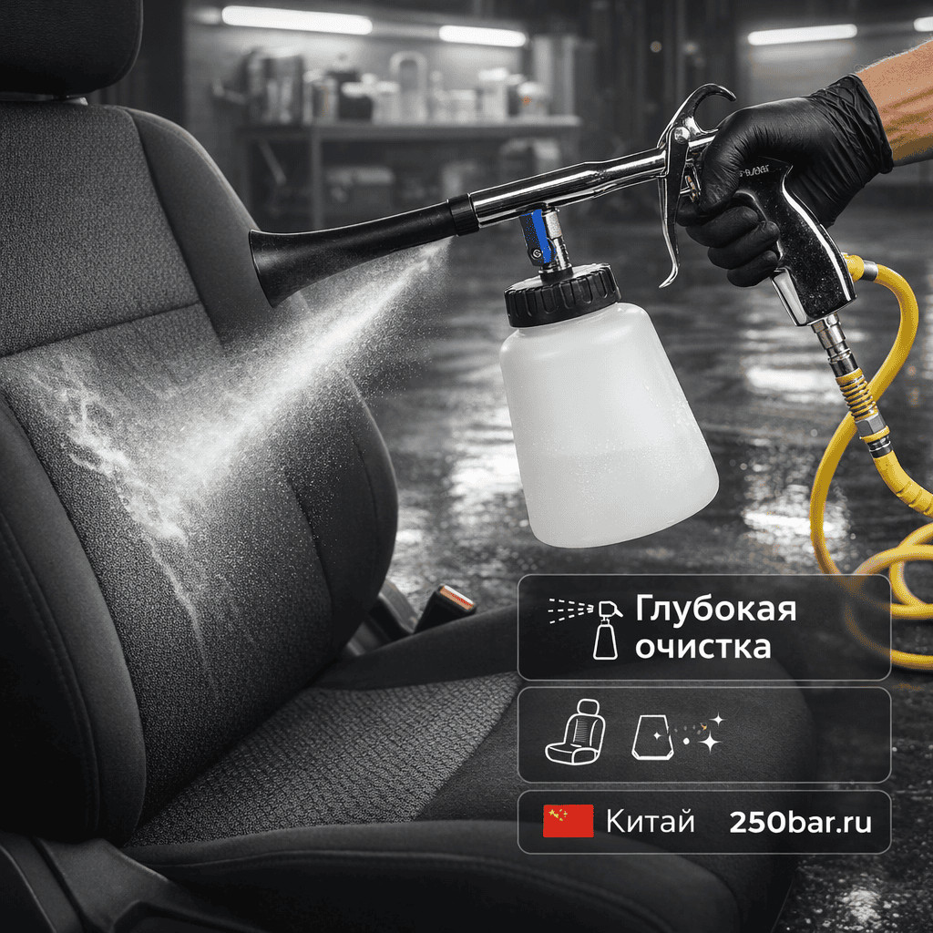 🧼🚗 Пистолет для химчистки T02 🇨🇳 — бюджетное решение для салона авто