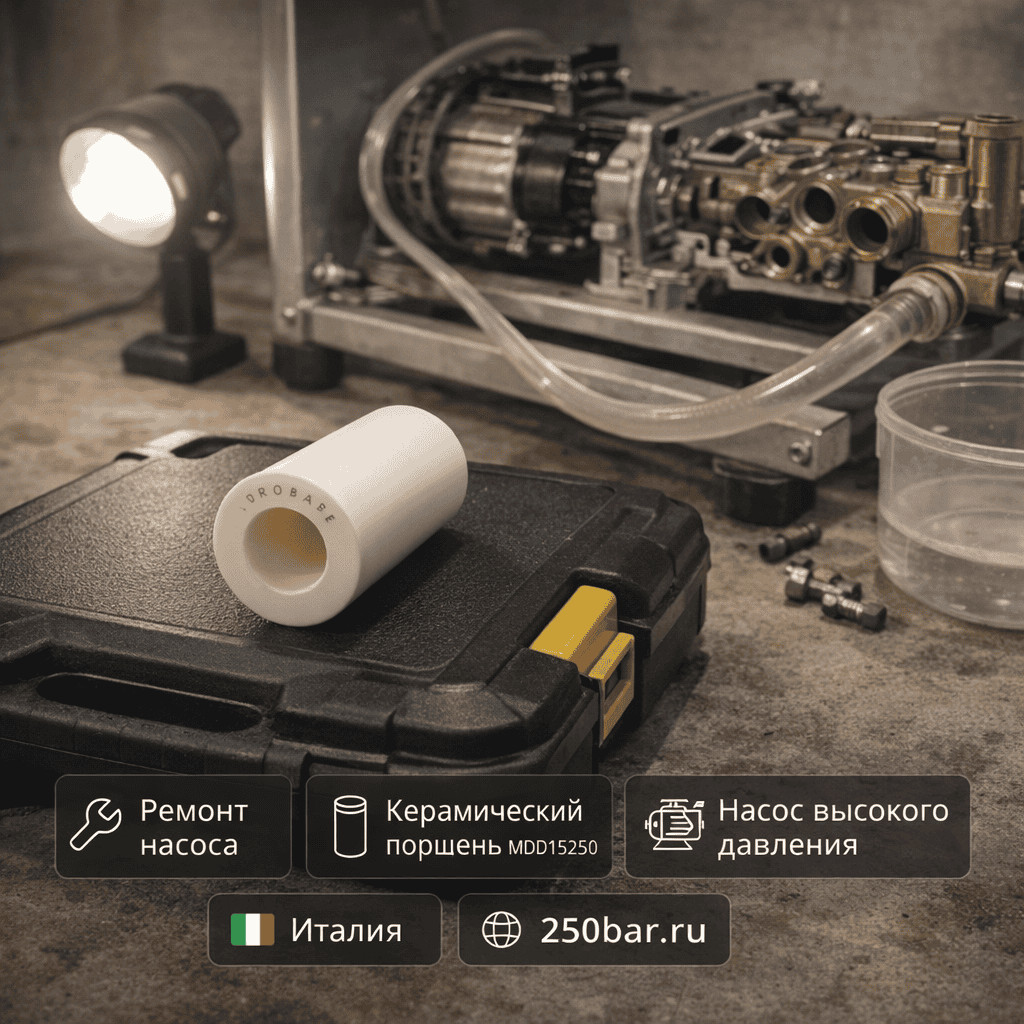 ⚙️💧 Поршень керамический Mazzoni MDD15250 🇮🇹 — для ремонта насоса высокого давления