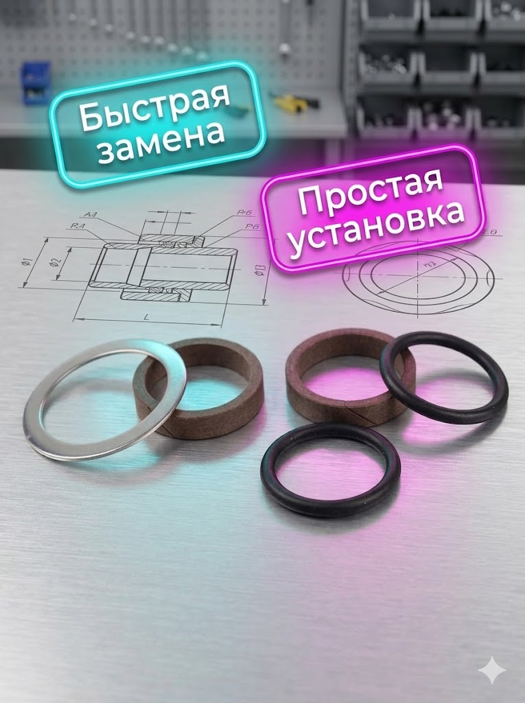🔧🛠 Ремкомплект поворотной муфты PA SW90 — оригинальный комплект уплотнений