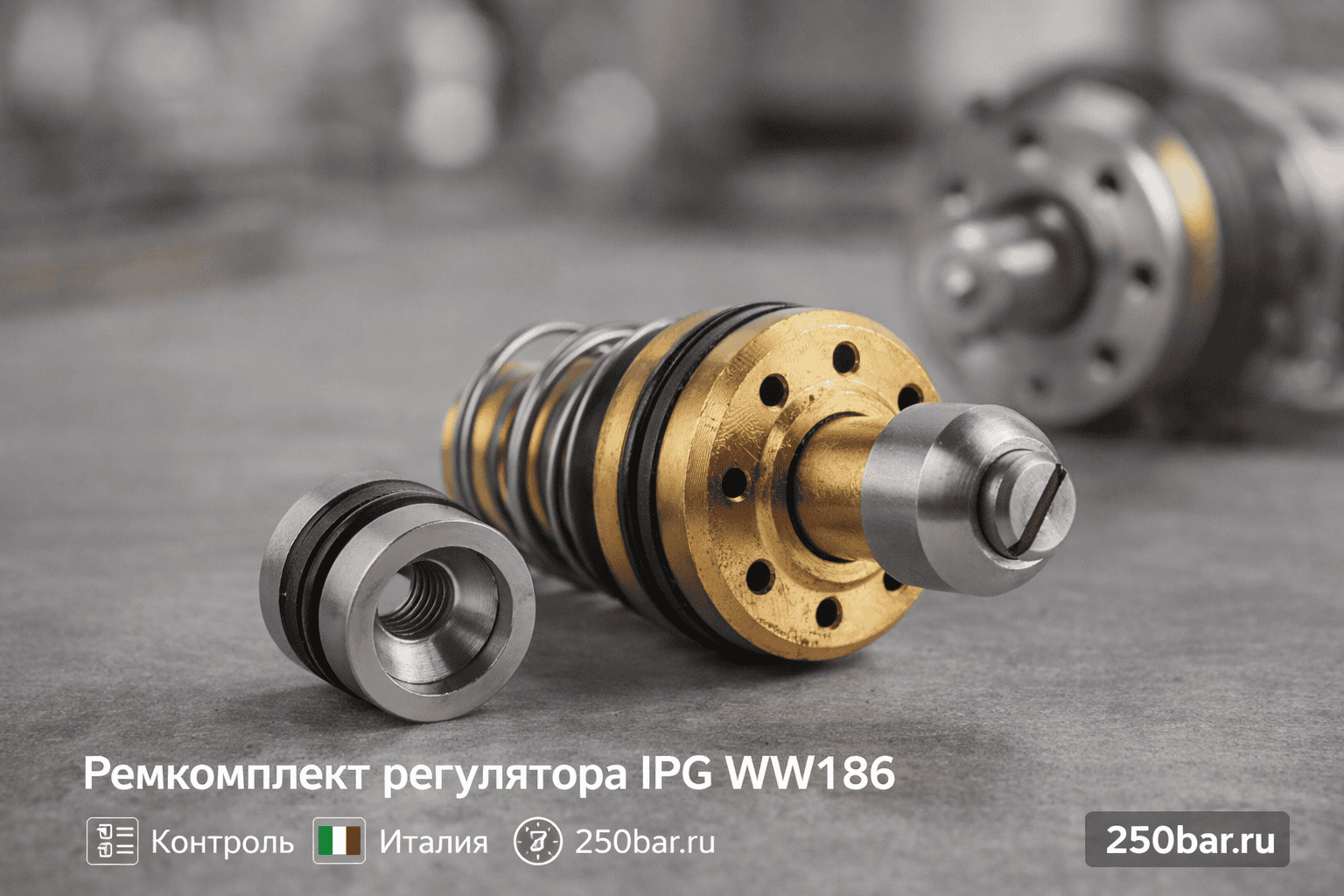 💧⚙️ Ремкомплект регулятора давления IPG WW186 🇮🇹 — для ремонта и стабилизации давления