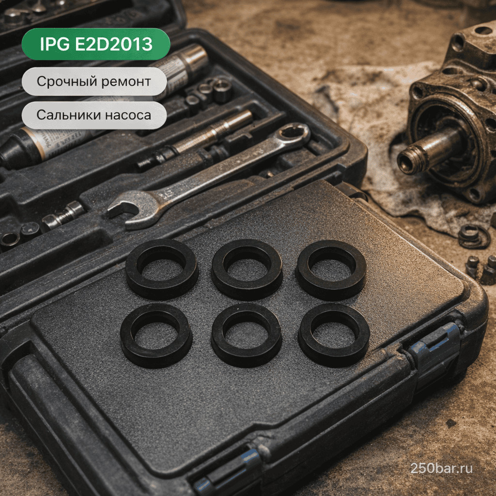 💧 Сальники для насоса IPG E2D2013 — комплект ВД и НД для ремонта