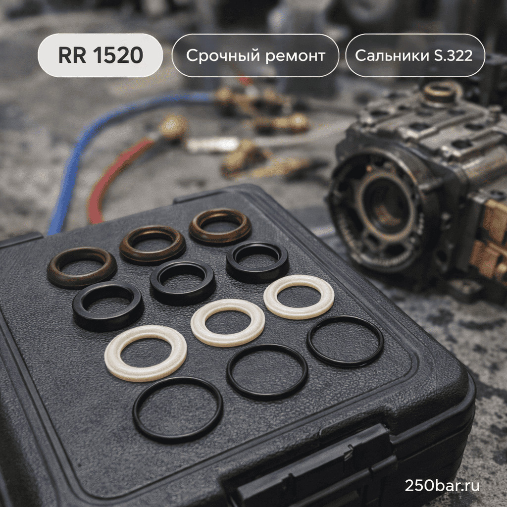 💧 Сальники нового образца S.322 для насоса Annovi Reverberi RR 1520 — ВД и НД