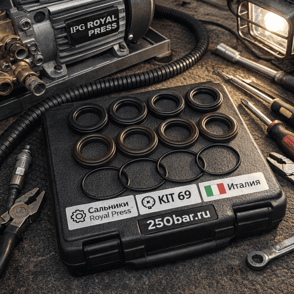 💧🔧 Сальники водяные IPG ROYAL PRESS 🇮🇹 — комплект ВД и НД KIT 69