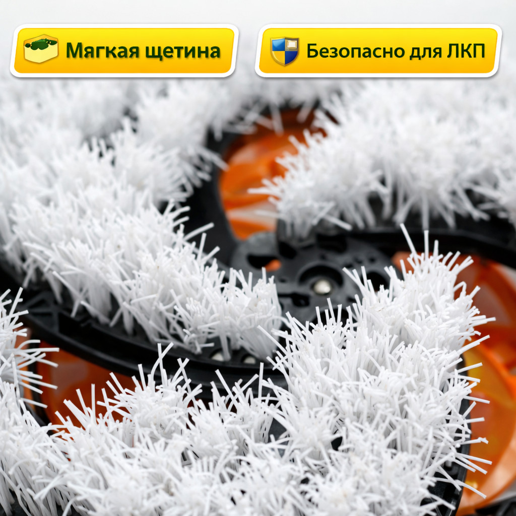 ⚪🧽 Щётка круглая Quick Plug для китайской минимойки — CC‑B0107 Маркетплейс высокого давления - 250bar.ru ⚪🧽 Щётка круглая Quick Plug для китайской минимойки — CC‑B0107