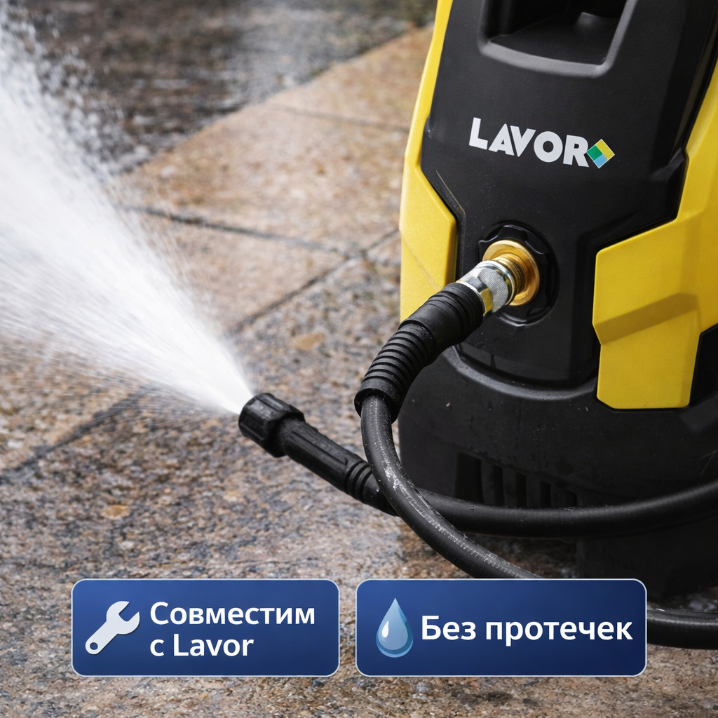 🧵🚿 Шланг 10 м ПВХ для Elitech и Lavor — PH10