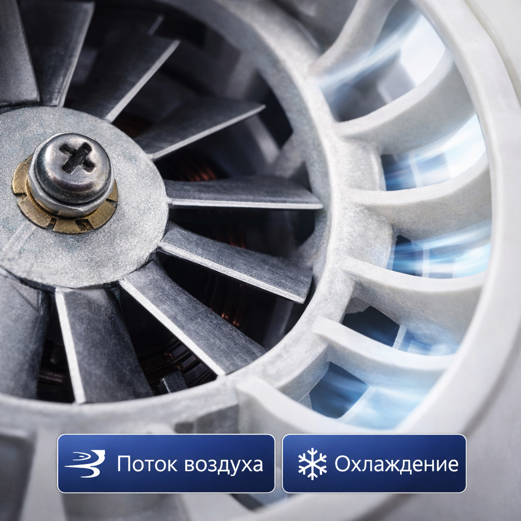 ⚡🌀 Турбина 1300W колокол 135 мм — Ametek 11 ME 62