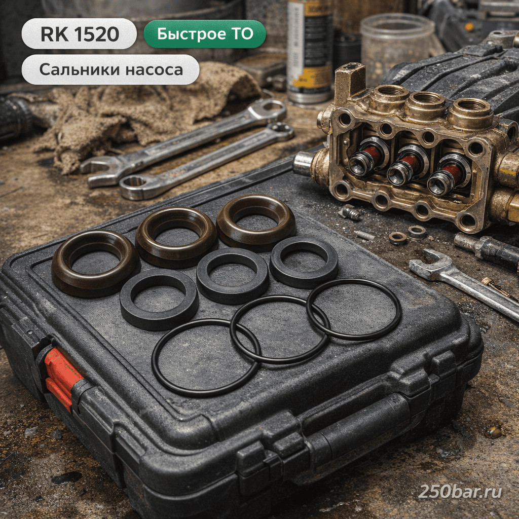 💧 Водяные сальники для насоса Annovi Reverberi RK 1520 — ВД и НД