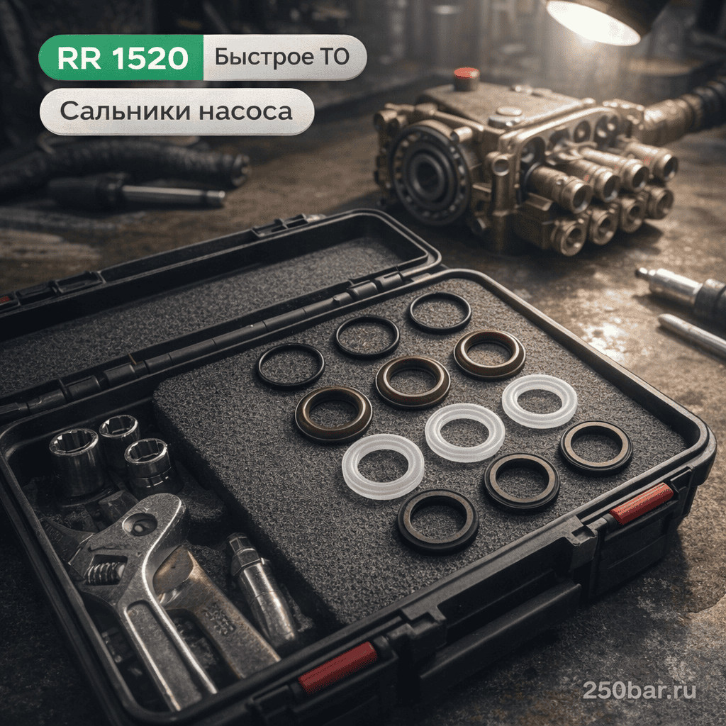 💧 Водяные сальники для насоса Annovi Reverberi RR 1520 — ВД и НД