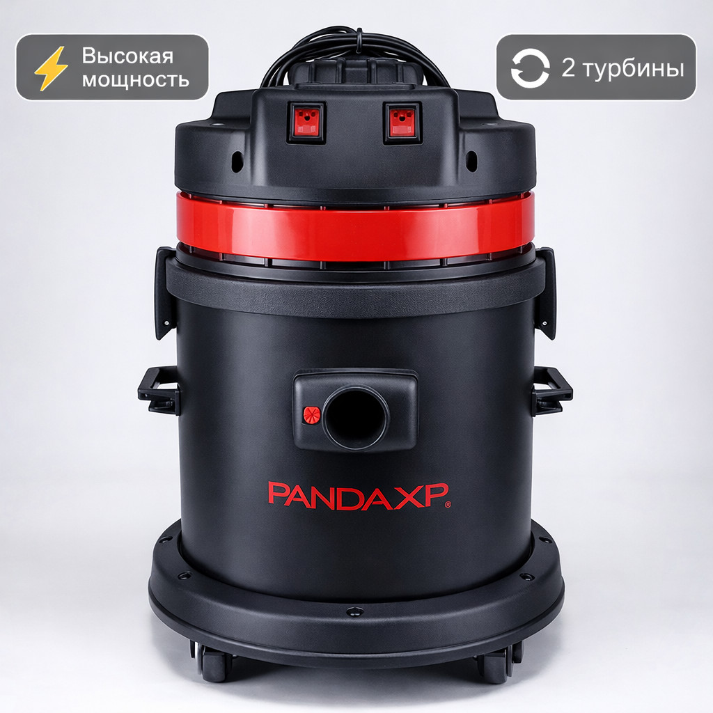 🧹💧 Водопылесос Soteco Panda 429, 2 турбины, 62 л