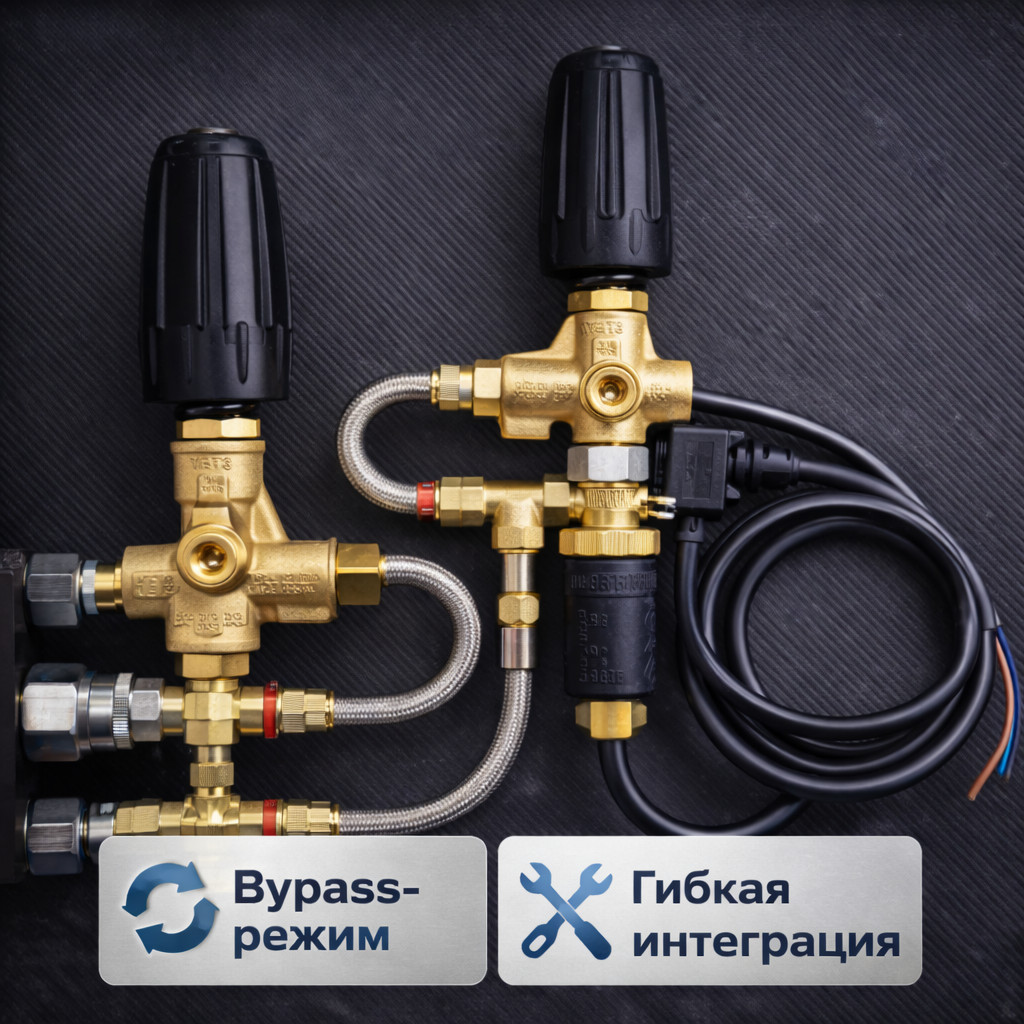 🔧🧲 Регулятор давления Mecline VRT3 310 бар (Bypass / Total Stop)