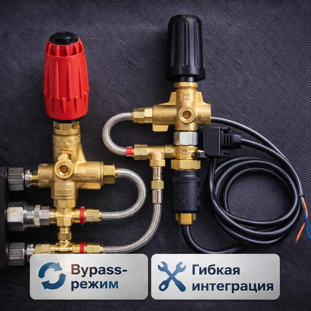 🔧🧲 Регулятор давления Mecline VHP39 390 бар (Bypass / Total Stop)