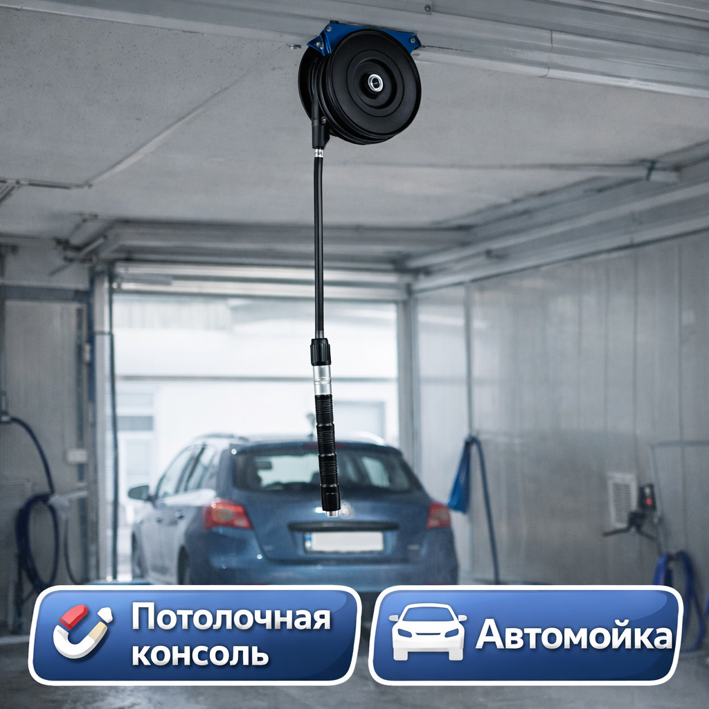 🧵 Шланг высокого давления Flexy, 4 м, Г‑Г (чёрный)