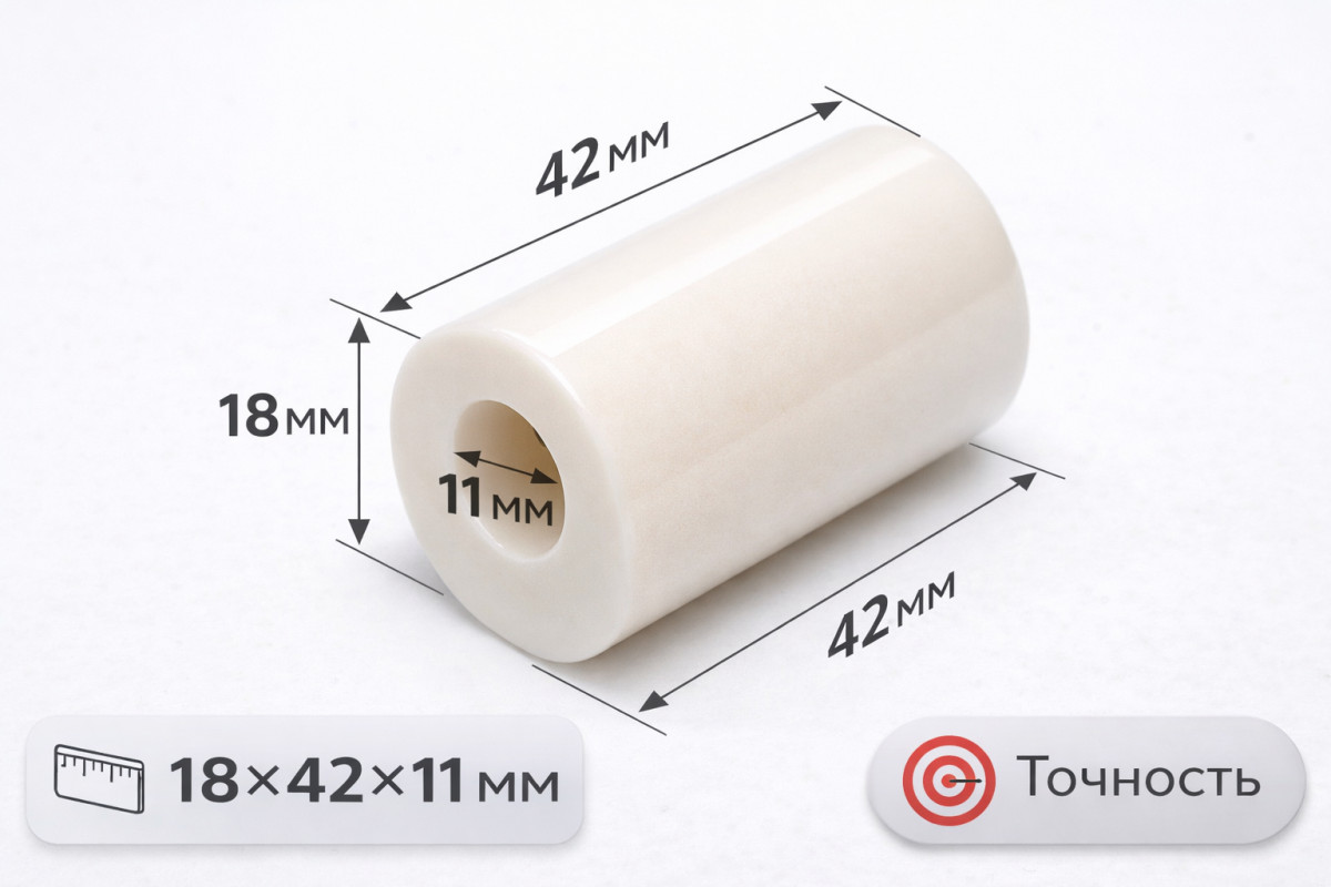 ⚙️ Поршень Bertolini TML 1520B, керамический 18×42×11 (KIT 3)